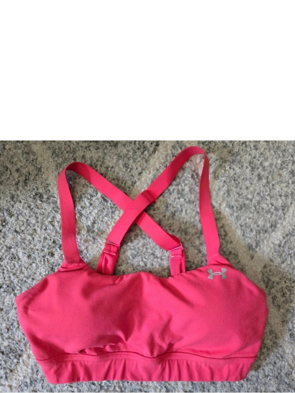 Under Armour Eclipse Wireless Padded Adjustable Wide Strap Cross Back Sports Bra